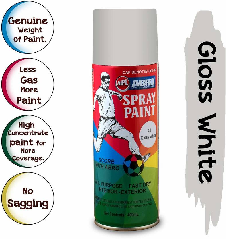 ABRO Spray Paint Gloss White