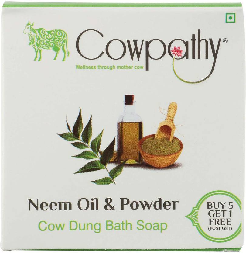 Cowpathy Cow Dung Bath Soap Neem Price in India, Buy Cowpathy Cow