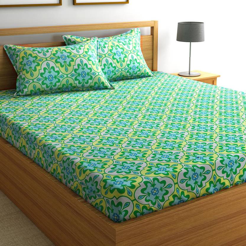 Flipkart SmartBuy 104 TC Cotton Double Geometric Bedsheet Buy