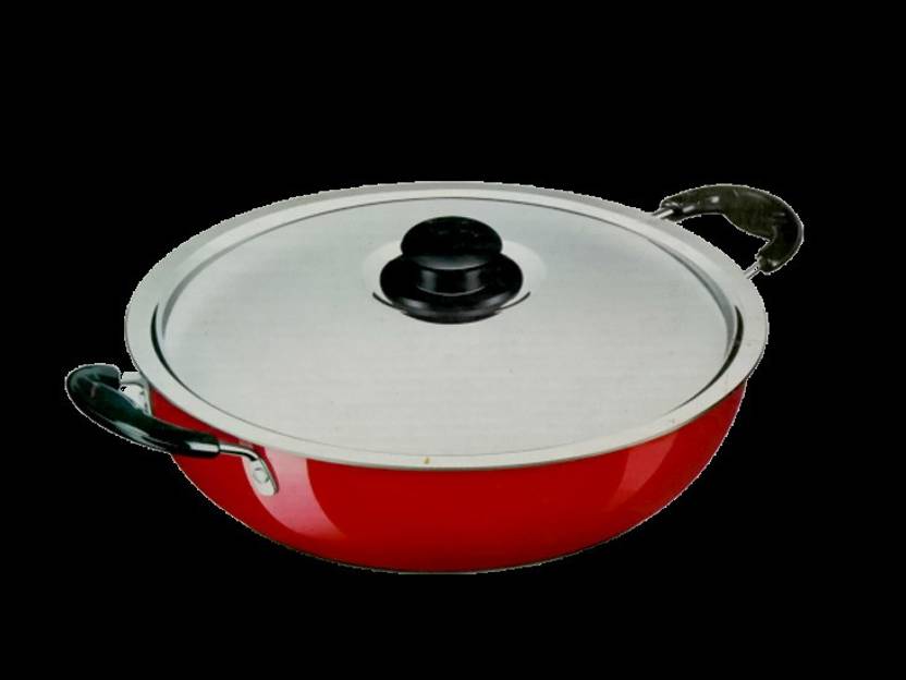 BAJAJ Kadhai 24 cm diameter with Lid 2 L capacity Price in India Buy BAJAJ Kadhai 24 cm