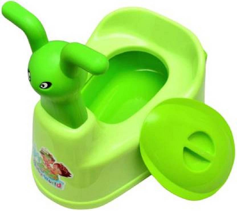 aufers Baby World 002 Green Potty Box plsatic Potty Box available at