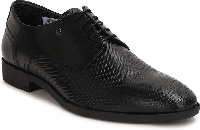 Van Heusen Black Lace Up Shoes Derby 