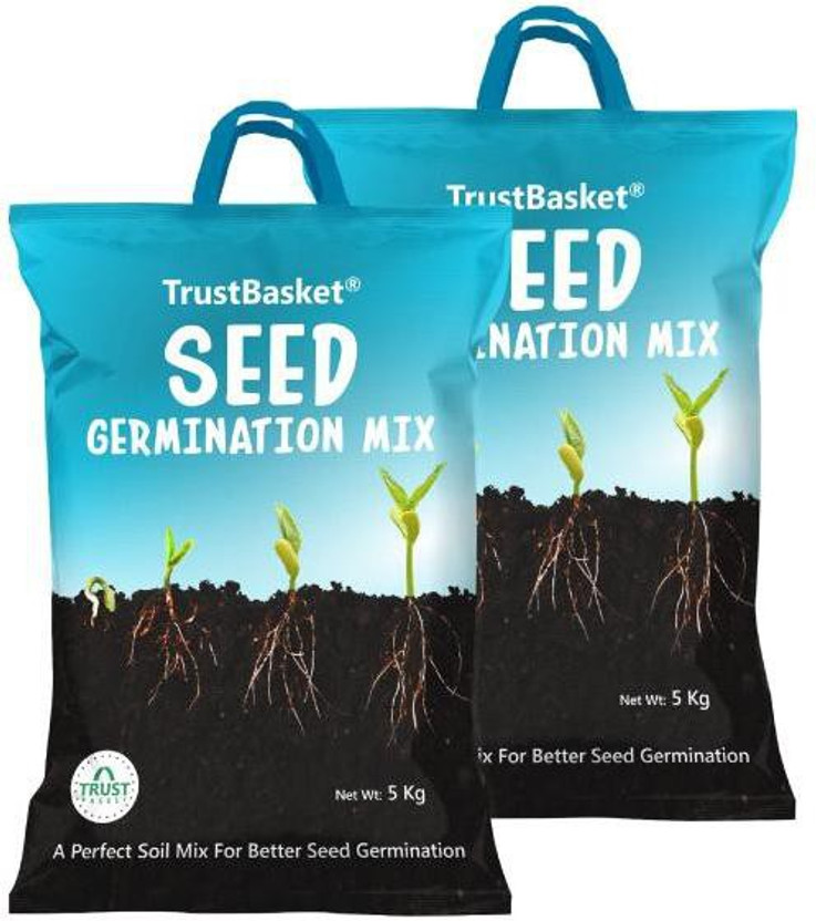 TrustBasket Seed Germination/Starter Mix- 10 KG Manure(10 kg, Powder)