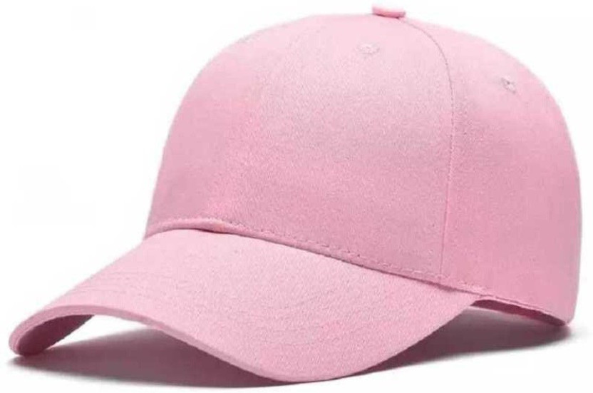 Gking Solid Pink Cap Baseball Cap - Buy 