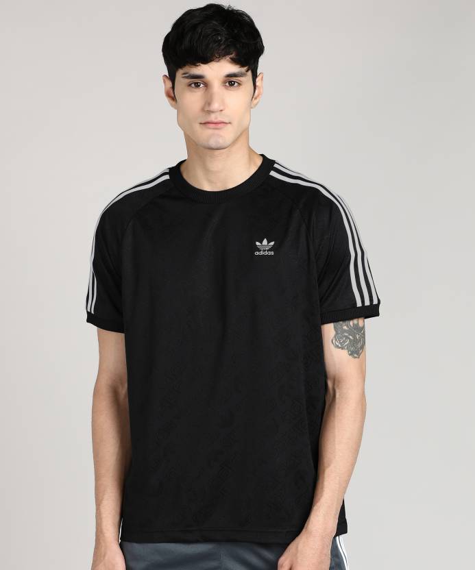 ADIDAS ORIGINALS Design Men Round Neck Black - Buy ADIDAS ORIGINALS Self Men Round Black T-Shirt Online at Best Prices in India | Flipkart.com