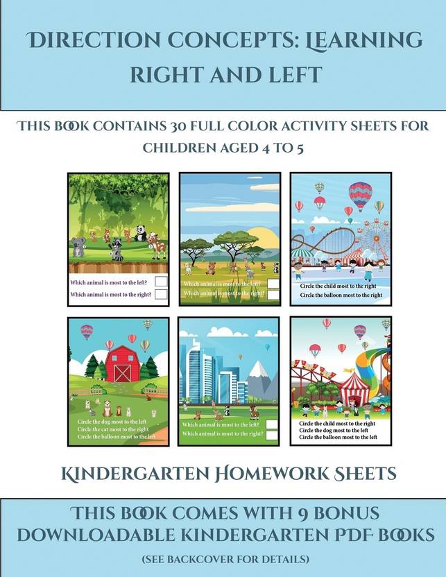Right and left worksheets for first grade picture