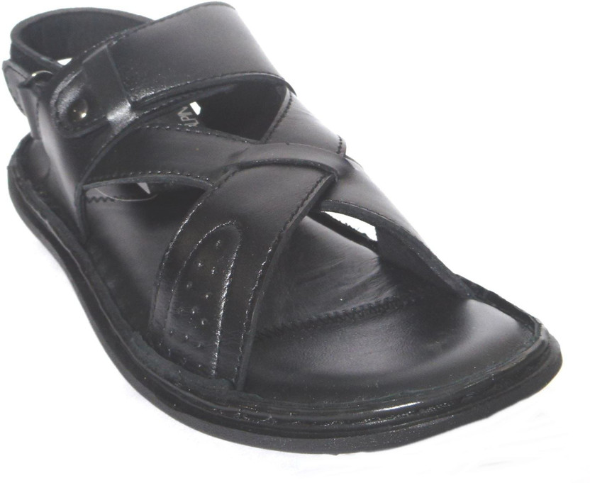 Alpin Men Black Sandals - Buy Alpin Men
