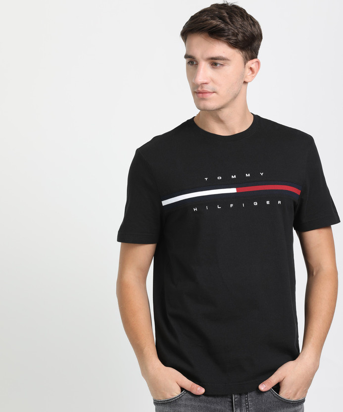 tommy hilfiger black t shirts