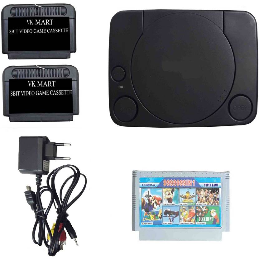 VK MART Doremon Victor Tv Video Game With 9999999 in 1 Cassett And 2