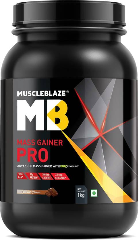 MUSCLEBLAZE Mass Gainer PRO with Creapure Weight Gainers/Mass Gainers ...