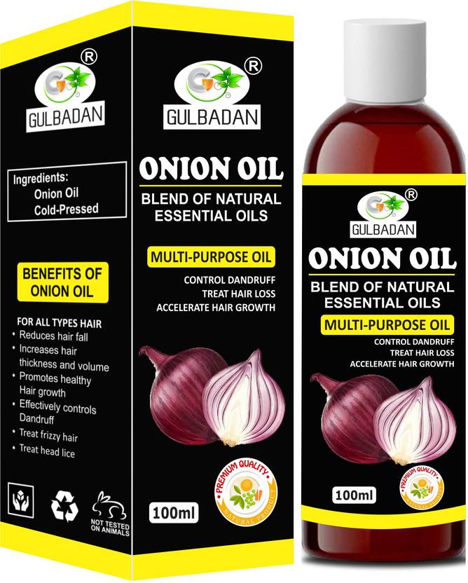 GULBADAN 100 Pure & Natural ONION Herbal Hair Oil Price in India