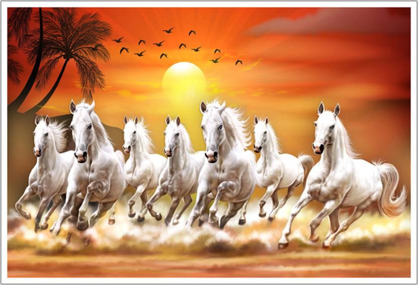 7 Horse Wallpaper Vastu - Lodge State