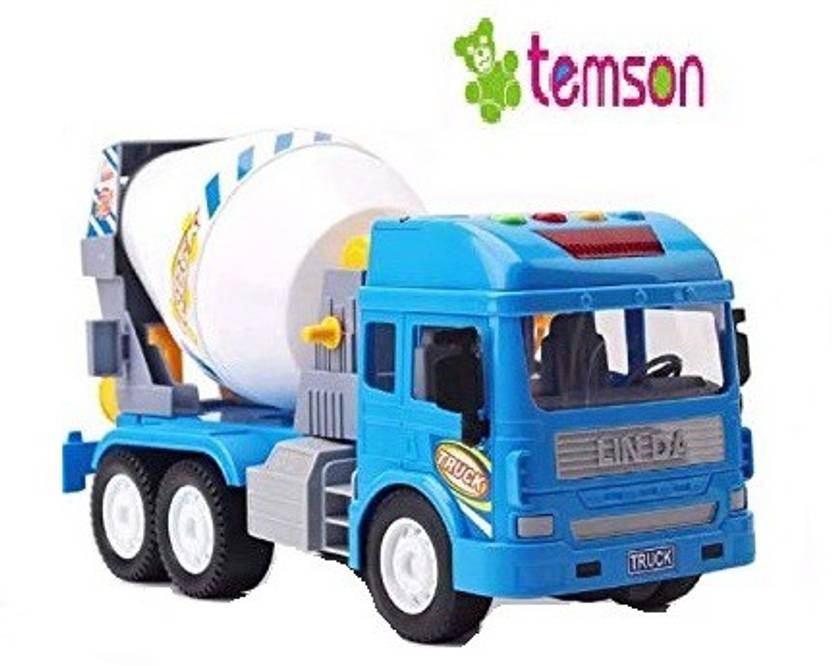 TEMSON Unbreakable Plastic Powered Cement Mixer Truck For Kids (5414