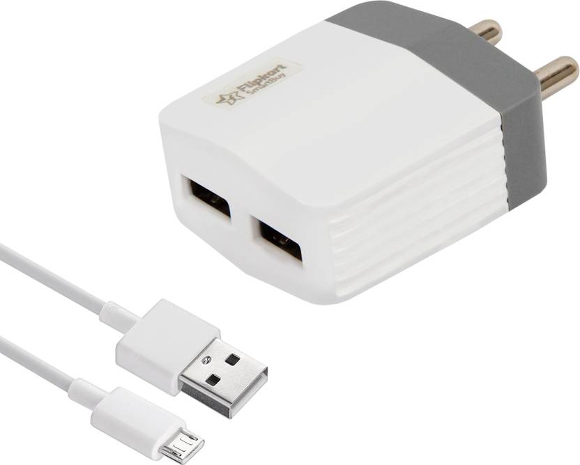 Flipkart SmartBuy Dual Port 12W 2.4A Fast Charger with Charge & Sync