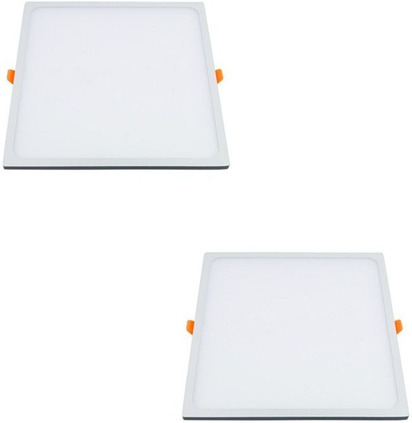Flipkart D'Mak D'Mak 22 Watt Trim less LED Square False Ceiling Panel Light with isolated LED Driver for POP (White, Pack of 02) Recessed Ceiling Light Ceiling Lamp(White) - Flipkart Deal