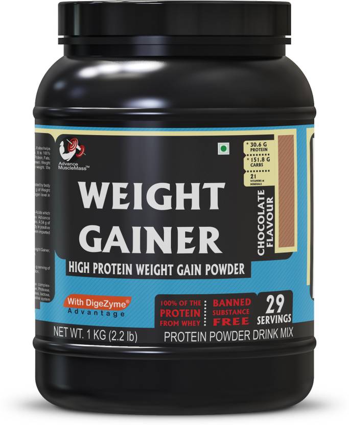 Muscle Mass High Protein WeHight Gainer with digestive enzymes 1 kg /2.