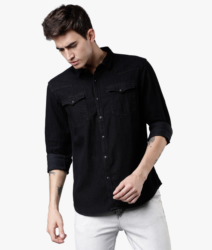 Black shirt flipkart clearance