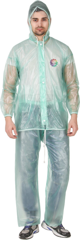 Rainbow Solid Men Raincoat - Buy 