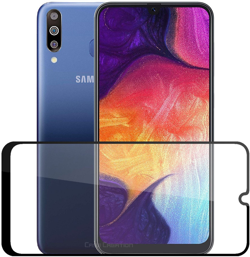 CASE CREATION Edge To Edge Tempered Glass for Vivo (Y17) 9H Hardness Toughened Highly Protective Shatterproof(Pack of 1)