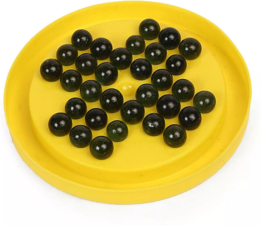 GENIUS GEMS Brainvita Solo Marble Game Party & Fun Board Game