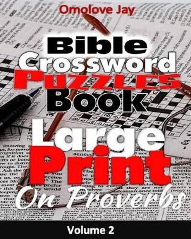 Bible Crossword Puzzle Book Large Print On Proverbs Buy Bible 