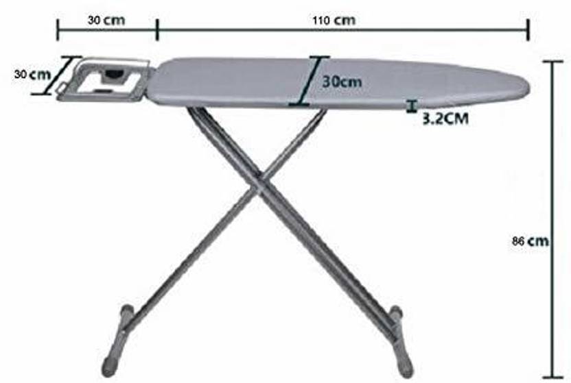 Gymfy Large Size Premium Ironing Board Foldable Ironing Board with Iron
