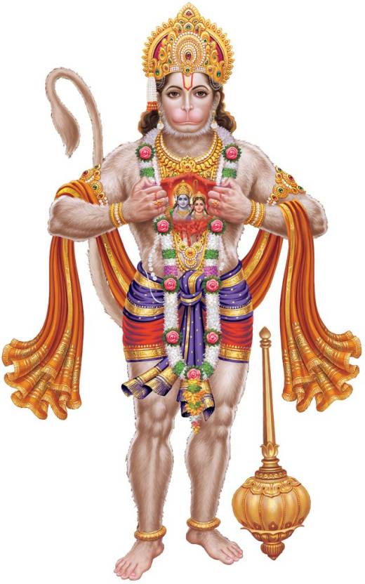 god & god's 36 cm Hanuman Self Adhesive Sticker Price in India - Buy ...
