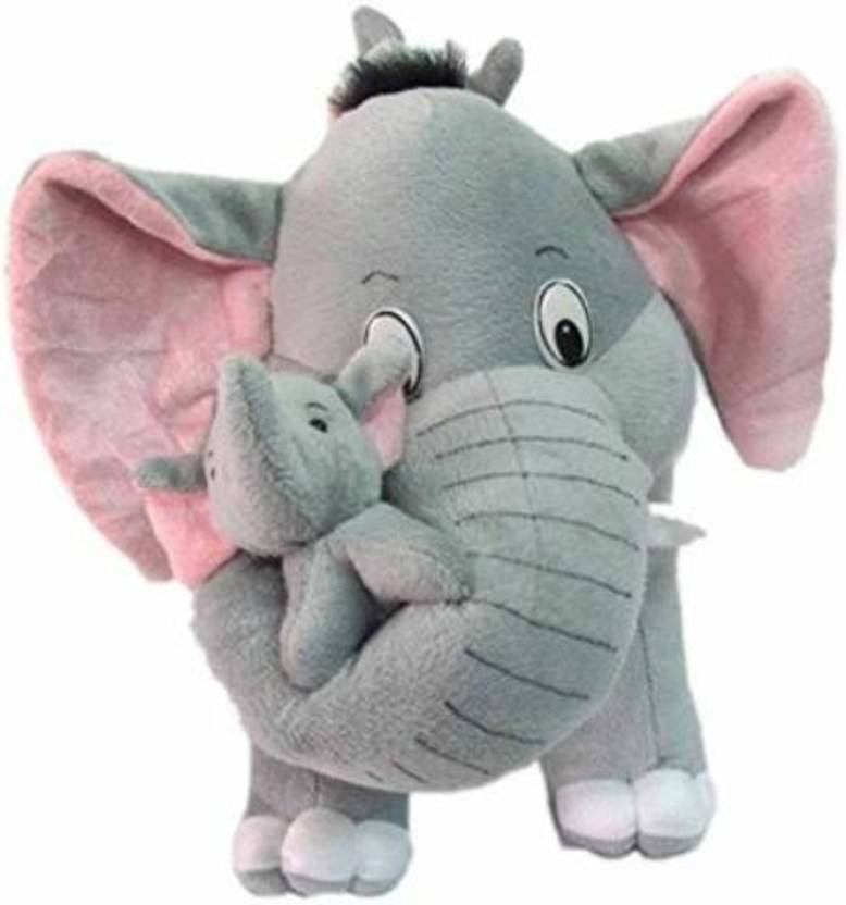 HappyChild ELEPHANT WITH TWO BABY SOFT TOY 36 cm ELEPHANT WITH TWO