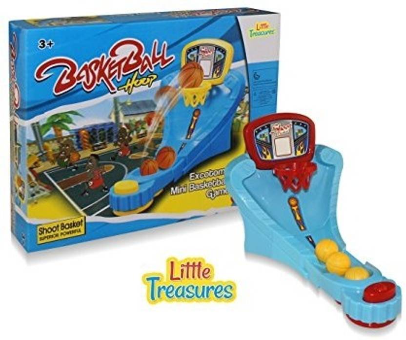 Little Treasures Basketballs Shoot Hoop, Mini Basket Ball Game