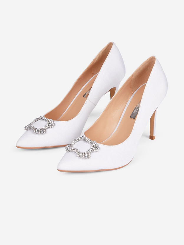 Dorothy perkins white heels Clearance