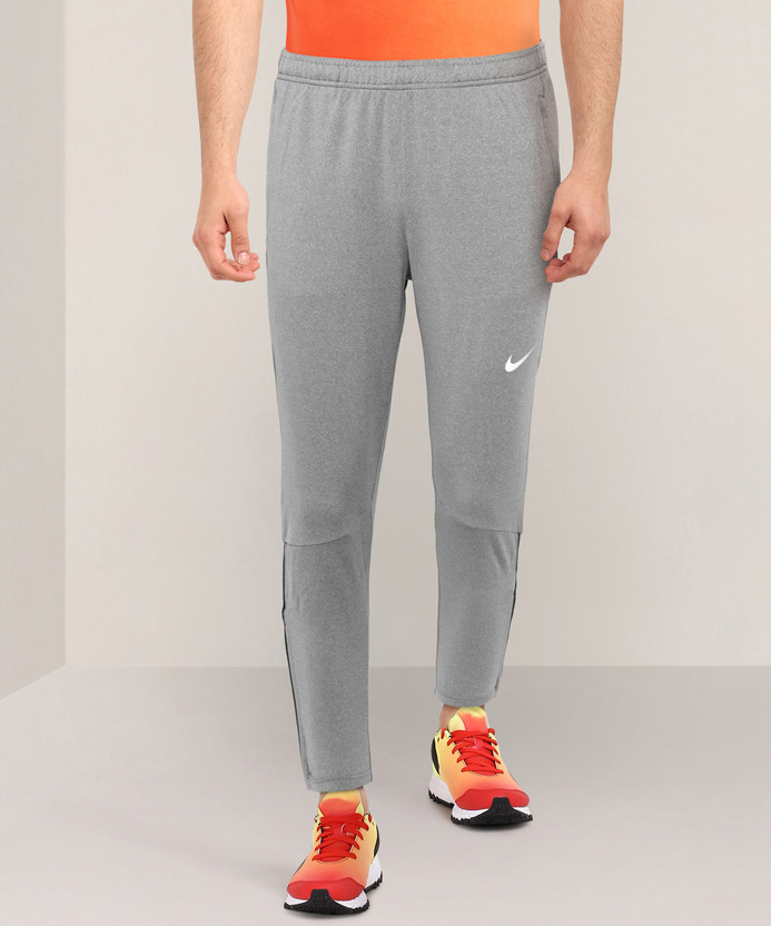 Nike solid men grey track pants clearance