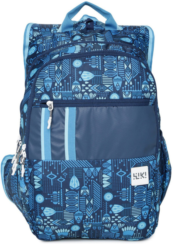 Wildcraft blue graphic backpack Clearance