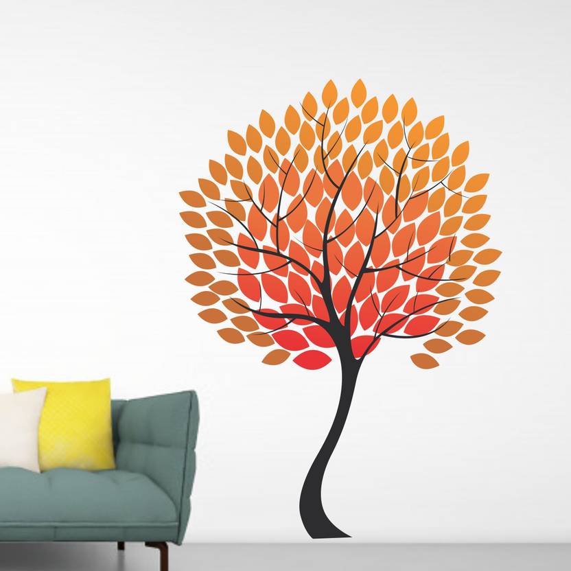 Flipkart SmartBuy Nature tree wallstickers Medium Self Adhesive Sticker