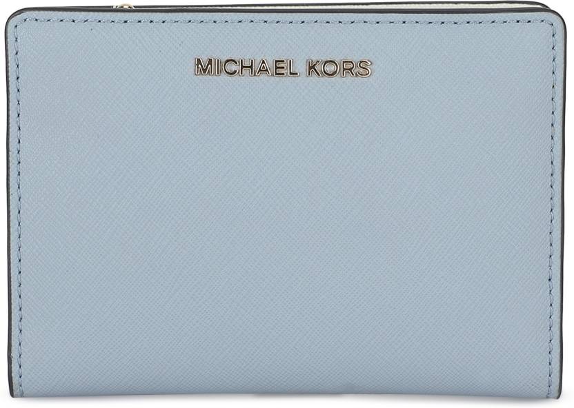 MICHAEL KORS Women White, Blue Genuine Leather Wallet PLBL/WT/ADMR - Price  in India 