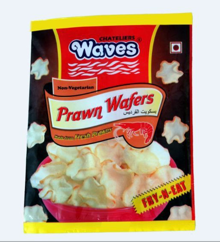WAVES Prawn Crackers/wafers Fryums (Pack of 3)(300 g)