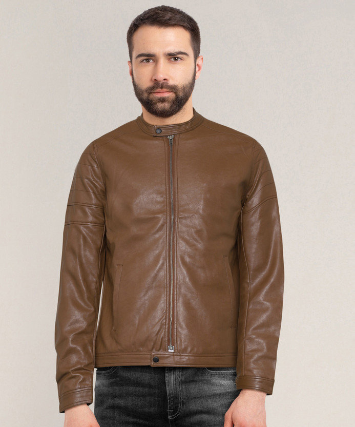 Benetton Full Sleeve Solid Men Jacket 