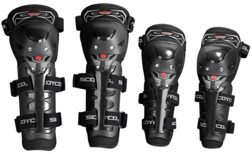 SCOYCO Knee Guard, Elbow Guard Free Black(Pack of 2)