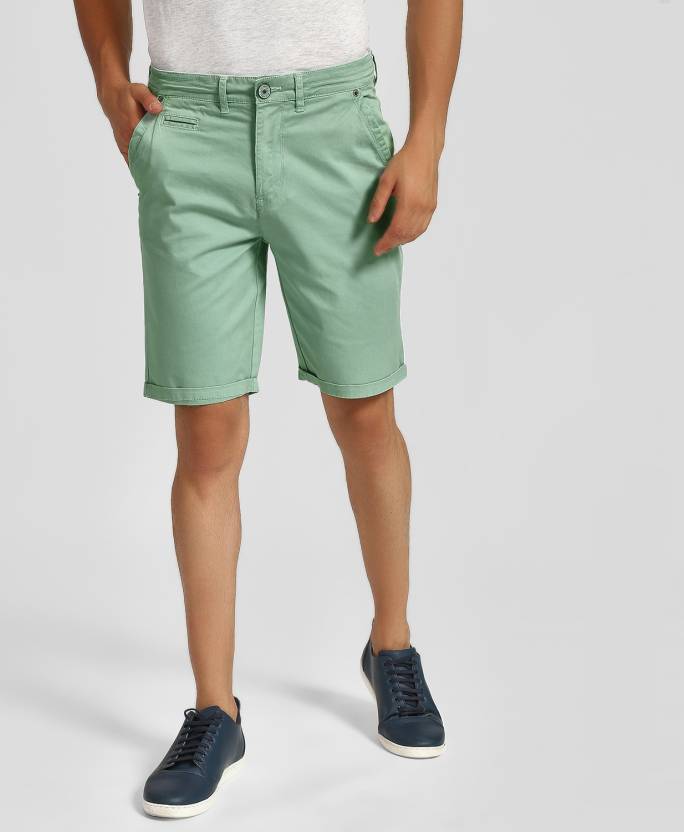 LEE COOPER Solid Men Green Basic Shorts - Buy LEE COOPER Solid Men Green  Basic Shorts Online at Best Prices in India 