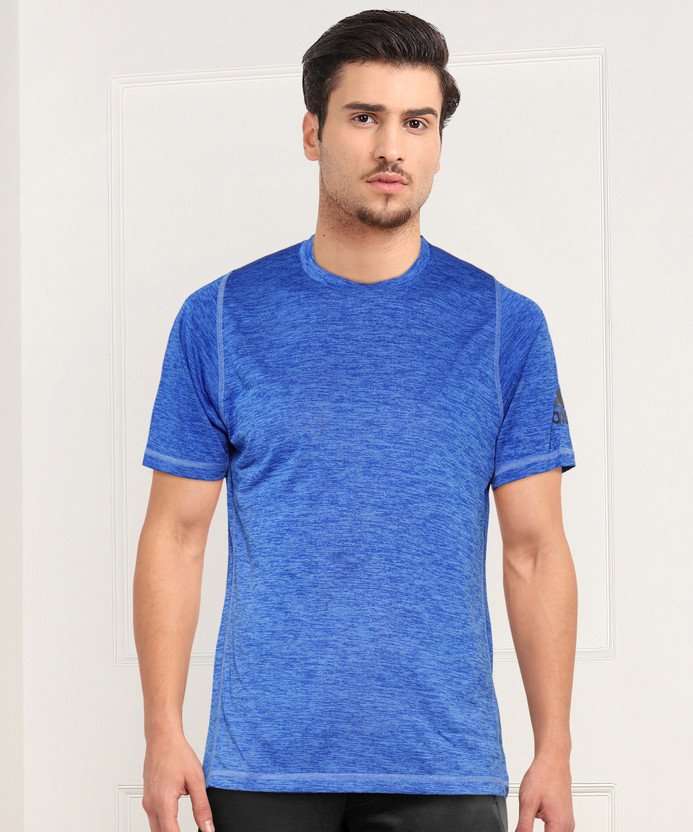 ADIDAS Self Design Men Round Neck Blue T-Shirt - Buy ADIDAS Self Design Men  Round Neck Blue T-Shirt Online at Best Prices in India | Flipkart.com