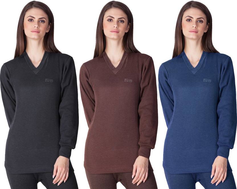 LUX COTT'S WOOL Women Top Thermal Buy LUX COTT'S WOOL Women Top