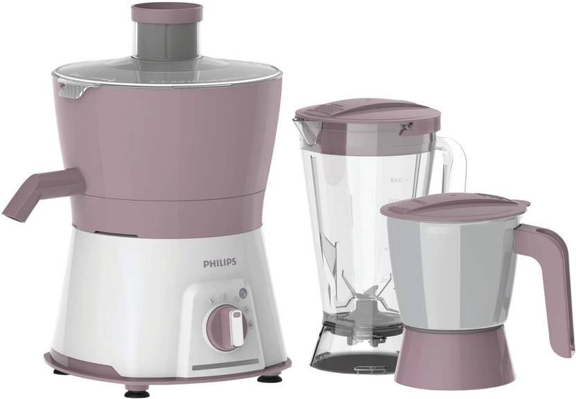 PHILIPS HL7578/00 Viva Collection 600 W Juicer Mixer Grinder (3 Jars, Pink, White) Price in