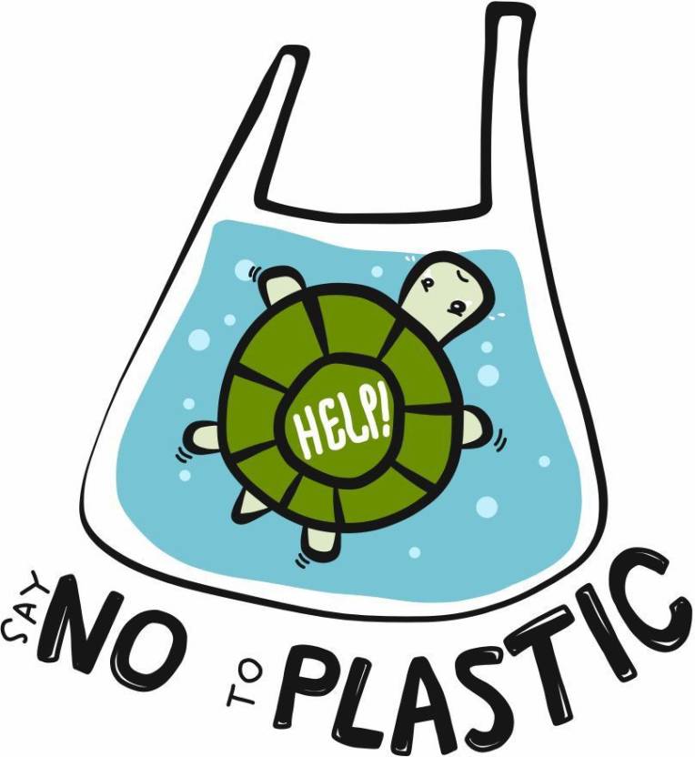 help no plastic sticker poster|save environment|NO plastic|save earth ...