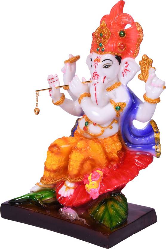 Rajasthani Arts Ganesh ji Marble Dust Statue Murti for Pooja Room Idols