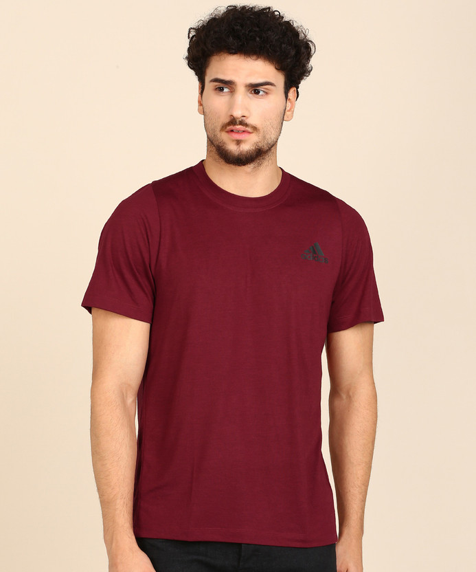 Maroon adidas t shirt clearance