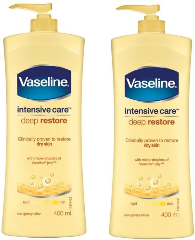 Vaseline BODY LOTION (2*400ML) INTENSIVE CARE Price in India, Buy