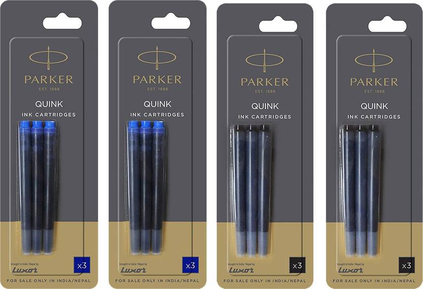 Parker ink cartridges black clearance