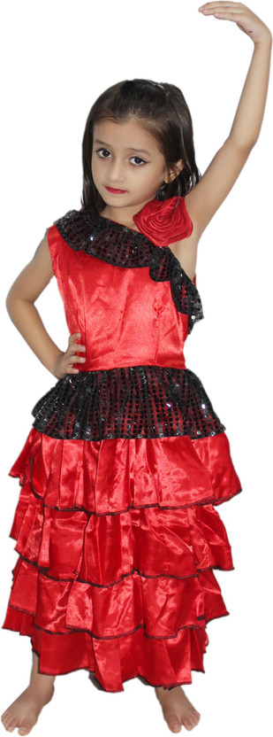 spanish dress red