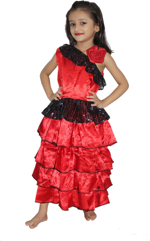 spanish dress red