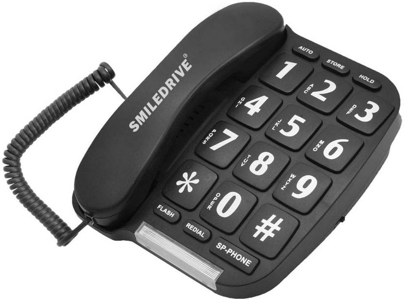 Smiledrive Corded Desk Telephone Landline Phone with big buttons