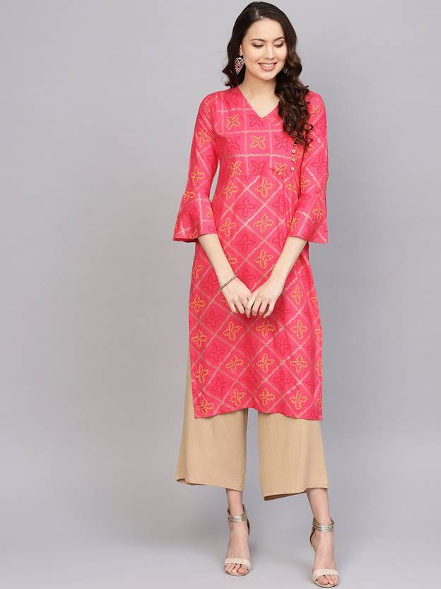 anubhutee Women Bandhani Straight Kurta - Buy anubhutee Women Bandhani Straight Kurta Online at Best Prices in India anubhutee Women Bandhani Straight Kurta - Buy anubhutee Women Bandhani Straight Kurta Online at Best Prices in India